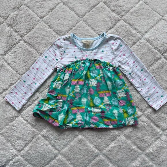 Matilda Jane | White and Green Winter Dreamscape Top | Size 2T - Picture 2 of 9